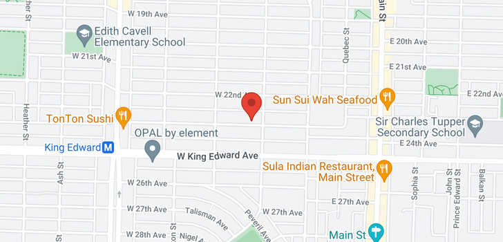 map of 121 W 23RD AVENUE